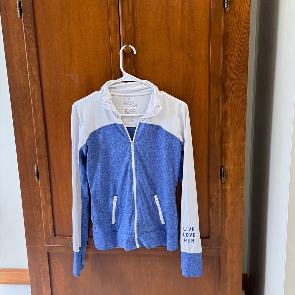 LIV LOVE DREAM AEROPOSTALE full zip workout jacket side pockets XS 16in pit #run